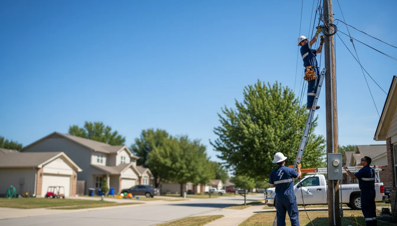 Residential electrician providing installation services in Bladensburg, OH